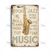 MISES JAZZ Металлический постер Винтажная металлическая жестяная табличка Декоративная тарелка Металлическая вывеска Музыкальная металлическая табличка Домашний бар Студия Индустриальный декор