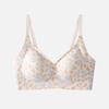 Leopard Print Seamless Push-Up Bra for Women - Anti-Sagging, Warm, with Side Support for a Beautiful Back