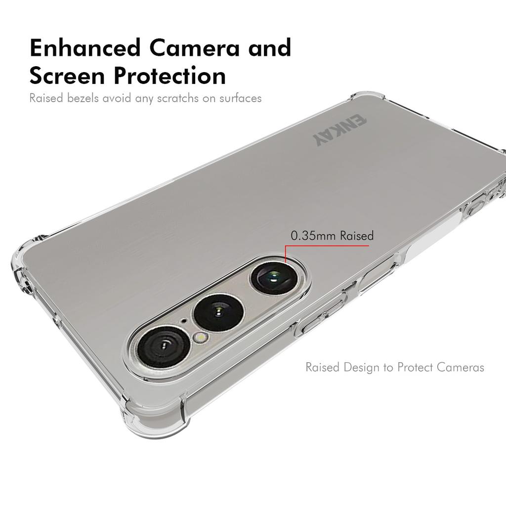 For Sony Xperia 1 VII Clear Phone Case ENKAY HAT PRINCE Shockproof Anti-slip TPU Cover
