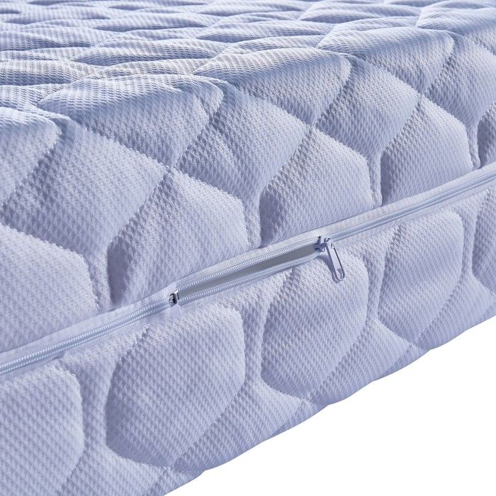 Matelas 90x190 x 19 cm Très Ferme - Spécial Sommier Electrique - Déhoussable Housse Lavable - 7 Zones de Confort - Ame Poli Latte