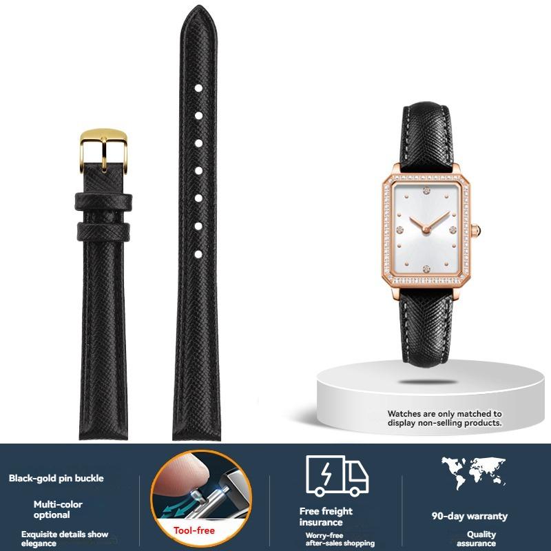 Женский ремешок из коровьей кожи для часов Fiyta DW Fossil Casio Longines, телячья кожа, 10 мм 12 мм 14 мм 16 мм 18 мм, браслет, Черный Зеленый Красный