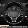 Для Acura MDX NSX TLX RDX ILX RLX CDX TLX-L TL RL ZDX ADX TSX RSX Integra Type-S Автомобильная карбоновая кожаная накладка на руль