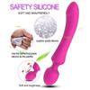 Magic AV Wand Dildo G Spot Vibrator for Women Vagina Massager Clitoris Stimulator Female Masturbator Soft Silicone Adults Sex Toy for Couple