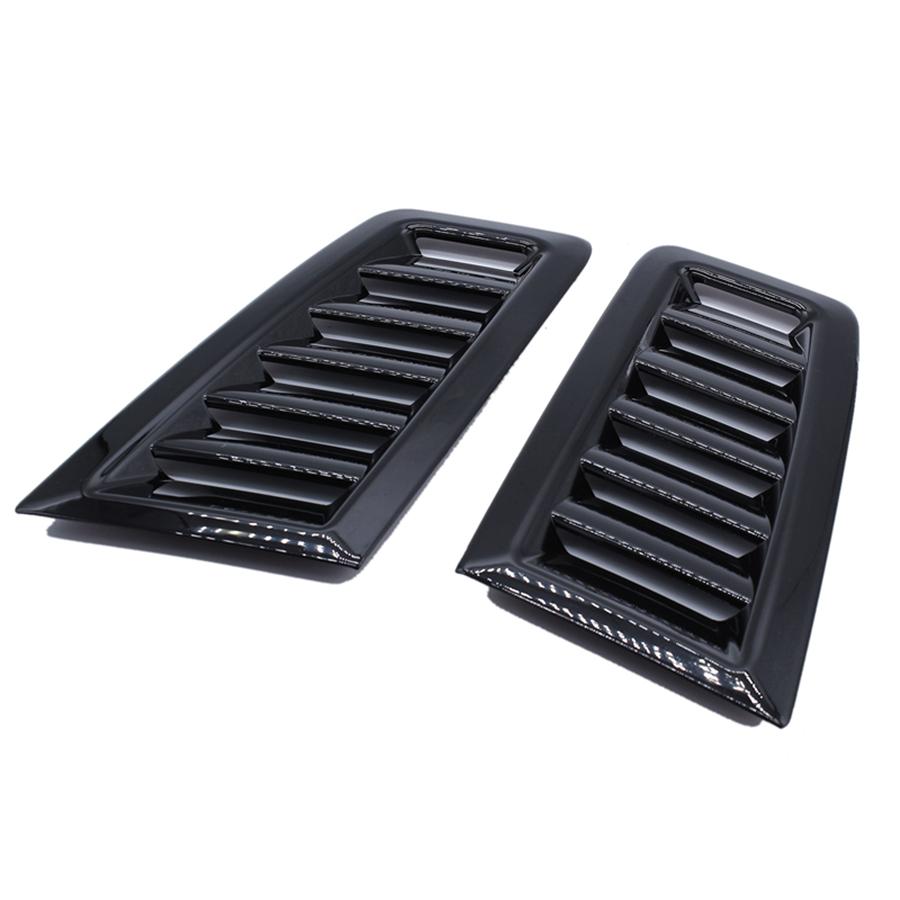 1 пара универсальных глянцево-черных вентиляционных отверстий капота в стиле RS из АБС-пластика со свободной лентой