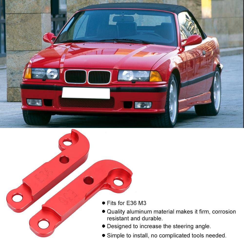 Car Steering Drift Lock Adapter Increasing Turn Angle 25percent 30percent Fits for E36 M3(Red )