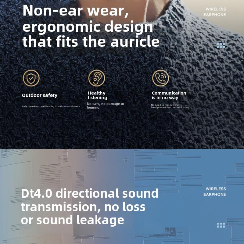 Bluetooth-наушники Тонкий цифровой дисплей не доходит до уха Супер хорошее качество звука Шумоподавляющие наушники