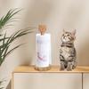 Yousheng Cat Paper Towel Holder Durable Construction High Stability Easy To Clean Free Standing Wooden Kitchen Roll Stand Organizer