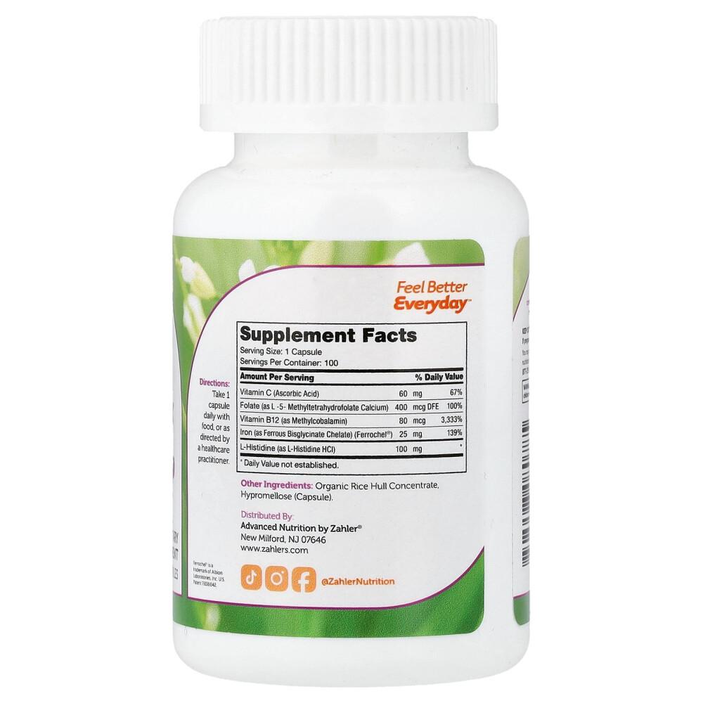 Zyler Iron Complex Capsules, 100 Counts