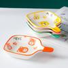 Керамическая тарелка на руле, креативная милая мультяшная керамическая тарелка для закусок, соусница, домашняя ресторанная приправа, соусница