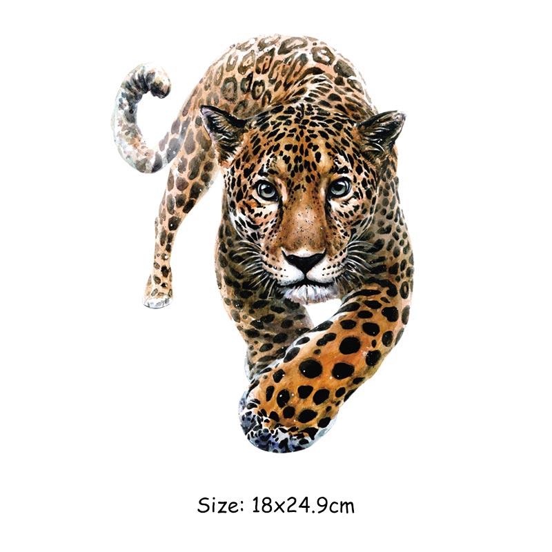 Cartoon Animal Diy Patch Iron On Clothes Jeans Fashion Diy Accessory Sticker Heat Press Appliqued Thermal Patch Wolf Lions Dog