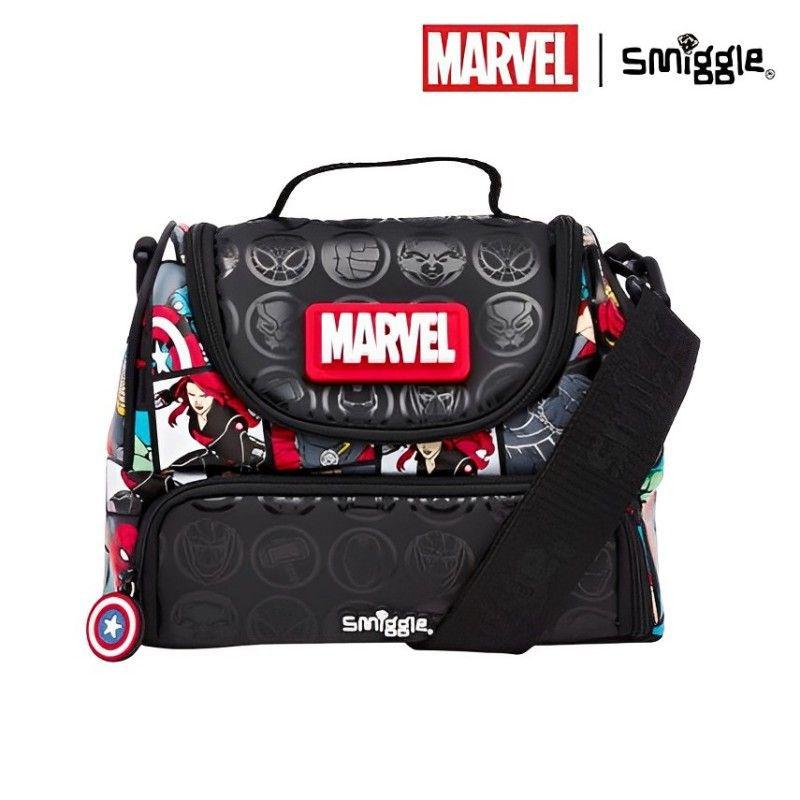 Австралия Smiggle Черная термосумка для ланча Астронавт - Сумка через плечо для хранения Bento и аккумуляторов холода.