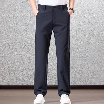 Мужские легкие брюки в стиле business casual прямого кроя