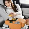 Автомобильный подлокотник-подушка для увеличения высоты центральной консоли, многофункциональная накладка на подлокотник из ПУ-кожи с подстаканником, подушка для подлокотника автомобиля