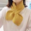 Windproof Cross Scarf Warm Sweater Bowtie Winter Neck Warmer  Women