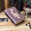 Sun Moon Vintage Leather Journal for Men & Women Grimoire Book of Shadows