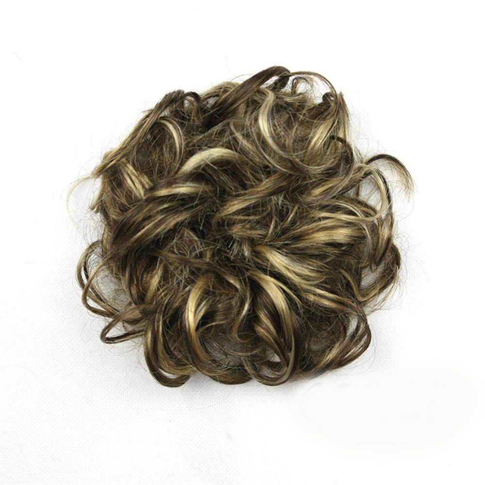 Accessories Hair Pieces Elastic Band Hair Bun Curly Scrunchie Curly Messy Chignon Hair Extension