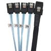Мини SAS 36-контактный SFF-8087 на 4 SATA 7-контактный кабель-разветвитель для передачи данных, разветвитель, изогнутый канал, кабель-удлинитель для SATA-серверной платы массива, жесткого диска