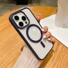 Роскошный противоударный чехол Magsafe с беспроводной зарядкой для iPhone 15 14 Plus 13 12 Mini 11 Pro X XR XS Max, прозрачный магнитный чехол-бампер