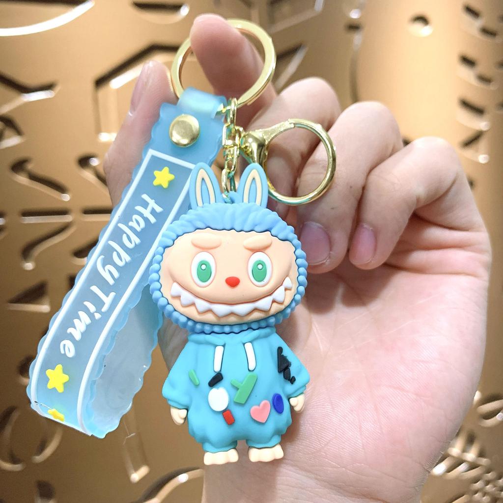 Cartoon Cute Labu Keychain Doll Gift Car Couple Pendant Bag Backpack Hanging Decoration Gift
