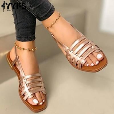 Летние повседневные женские сандалии больших размеров (Размеры 40-43)