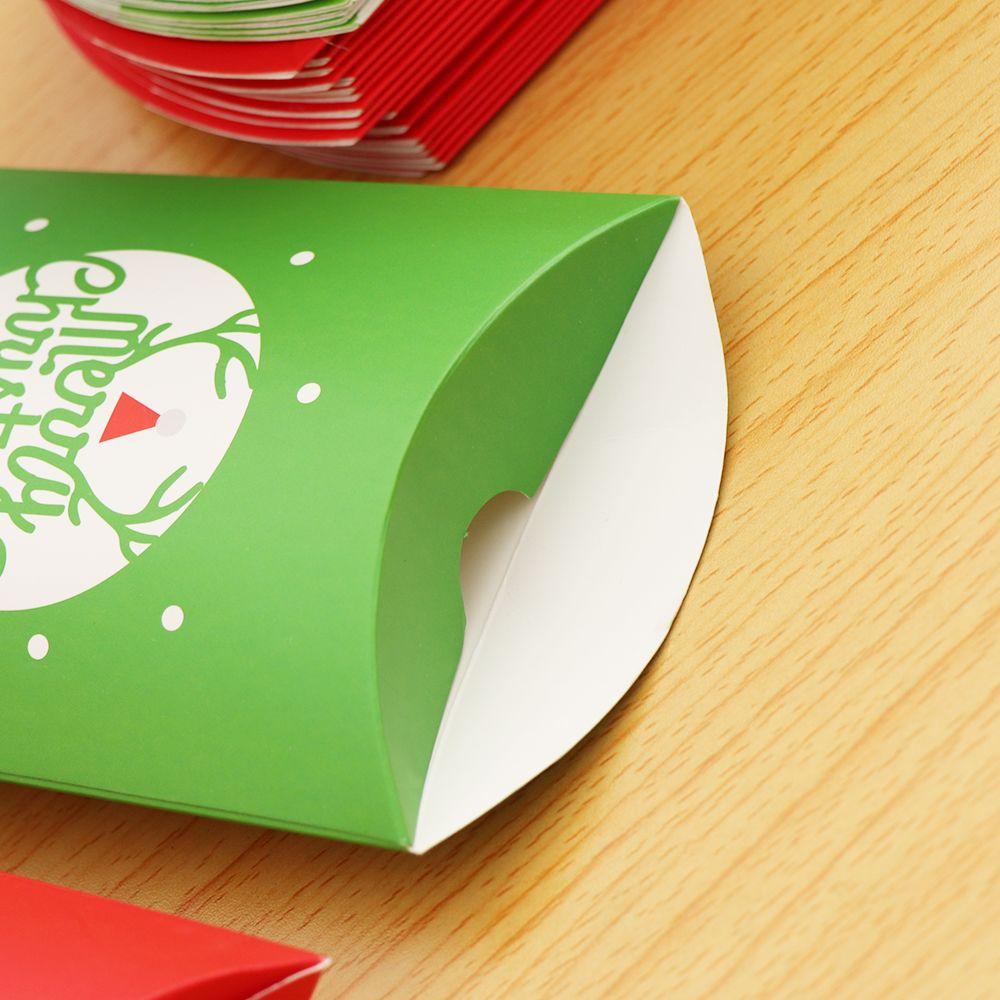 5/10PCS Cute Party Present pouch Kraft Gift Bag Christmas Paper Candy Boxes Pillow Shape