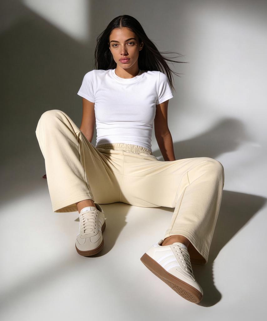 SPERRY Women'S Straight Fit Sweatpants_Cream [Sprt_0002]