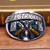 Vintage Men Electrician Tool Cowboy Alloy Belt Buckle Fit 1.5Inch Wide Belt