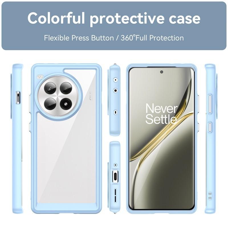Прозрачный чехол из ПММА для OnePlus Ace 3 Pro Ace3 3Pro Ace3Pro, цветной, с мягкой рамкой, жесткий защитный корпус, пылезащитный, небьющийся