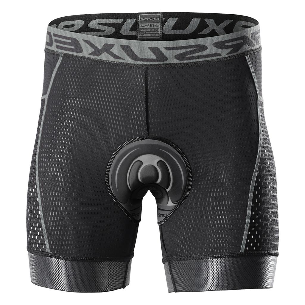 Arsuxeo Мужские шорты для велоспорта 5D с гелевой подкладкой Быстросохнущие шорты для езды на велосипеде MTB