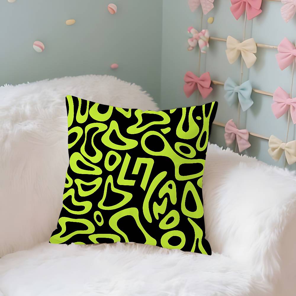 LLandos NNorris Helmet Pattern Case Plush Fabric Soft Pillowcase Double Sided Print Cushion Cover Household Gifts