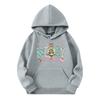 Child Fashion Lightweight Long Sleeve Pullover With Pockets  Print Hoodie