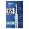 Oral-b teen brosse à dents électrique rechargeable, 1 manche, 1 brossette, technologie 3d, élimine jusqu’à 100 % plaque dentaire