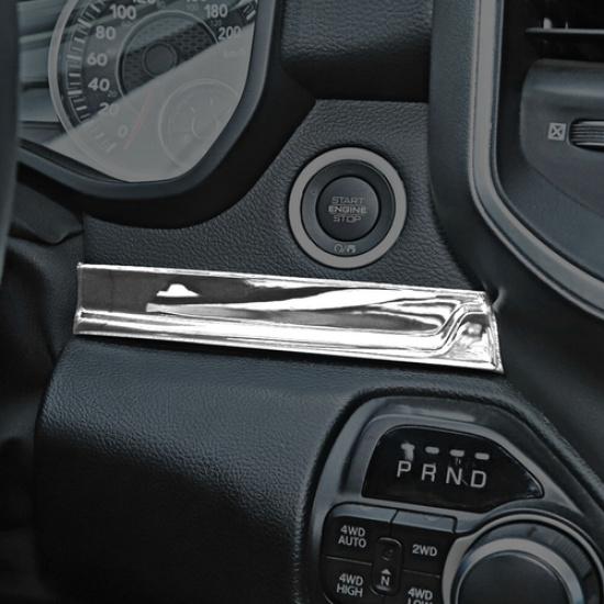For Dodge Ram 1500 19-25 Chrome Center Console Molding Strip Panel Cover Trim 4P