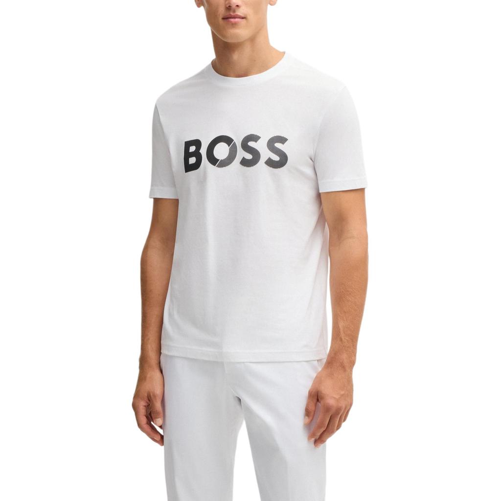 HUGO BOSS Logo tape T shirt 50530990-100