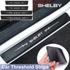 For Ford Shelby Logo Car Door Sill Protector Sticker Waterproof Anti Scratch Guard Plate Decal Auto Modification Accessories