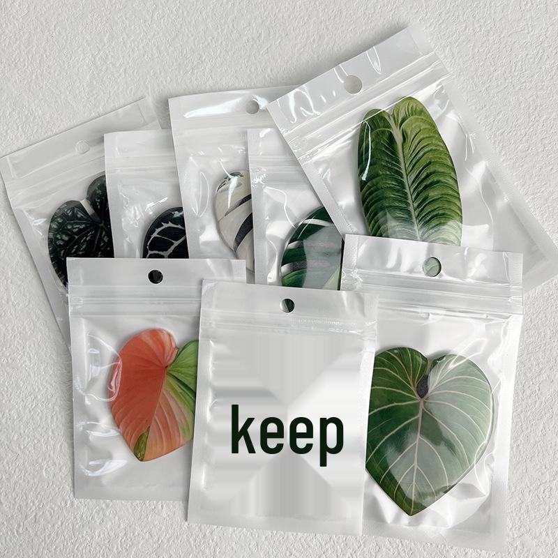 Акриловые магниты на холодильник с узором листьев растений - Мягкие, Магнитные, Декоративные патчи