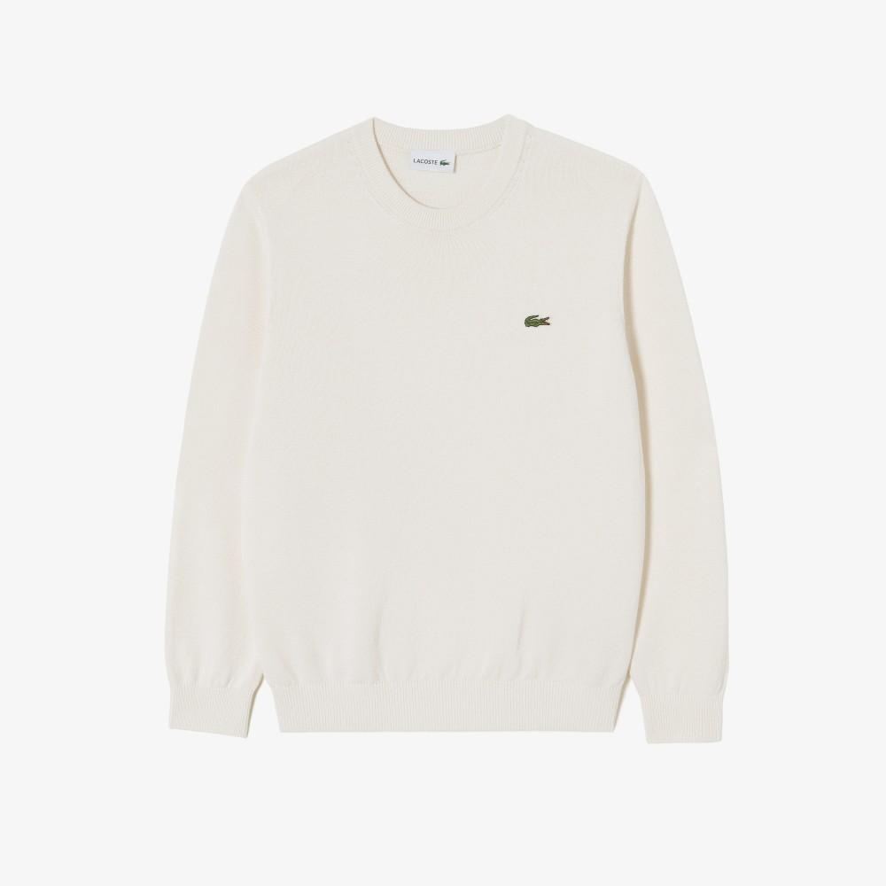 [lacoste] Men's Paper Long Sleeve Crewneck Pullover AH598E-56GXFJ