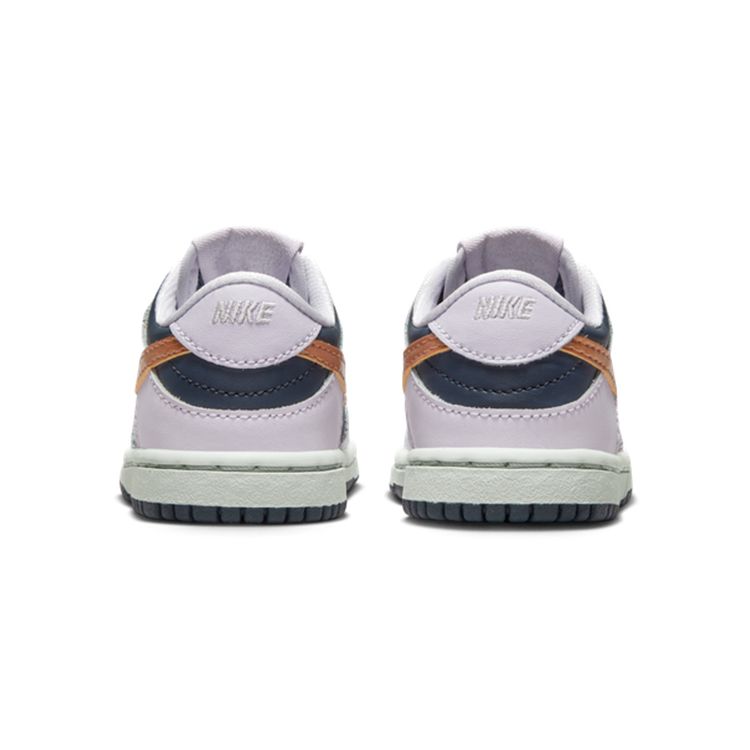 Nike Детские кроссовки Dunk Low SE TD Copper Swoosh Фиолетовые громово-синие Barely-Grape DX1665-400