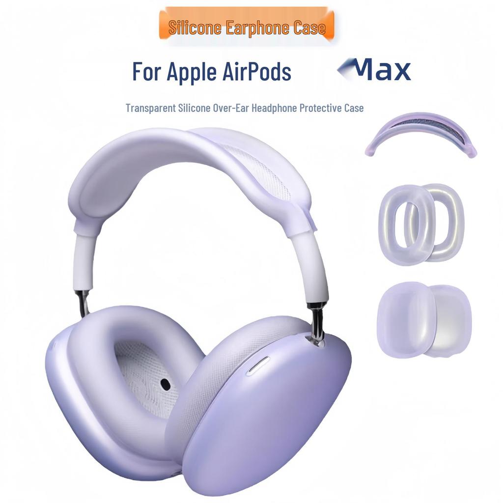Transparent Silicone Protective Case for AirPods Max Earphones