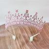 Grand Crown Bride Headwea  Princess Coming of Age Ceremony Birthday Performance Crown Wedding Gauze Hair Accessory Crown