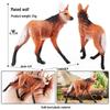 Cross-border Children's Solid Yellow Wolf & Gray Wolf Pup Ornamental Toys