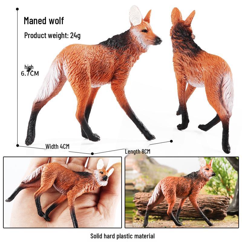 Cross-border Children's Solid Yellow Wolf & Gray Wolf Pup Ornamental Toys