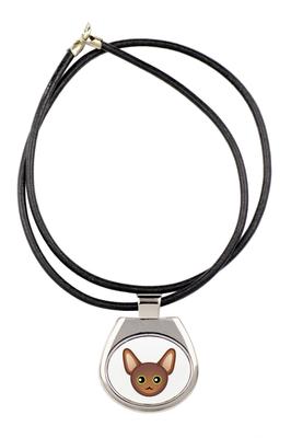Oriental – Pendant Necklace with Graphic On a Chain Strap |