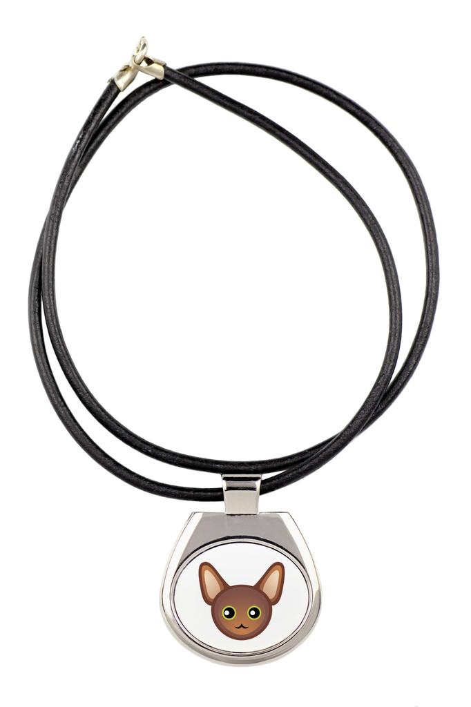 Oriental - pendant necklace with graphic on a chain strap by Art-Dog brand