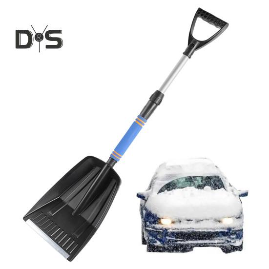 Автомобильная лопата для снега, регулируемая длина, складная аварийная лопата для снега в автомобиле, переносная лопата для снега для подъездной дороги, кемпинга, сада, грязи и снеговика