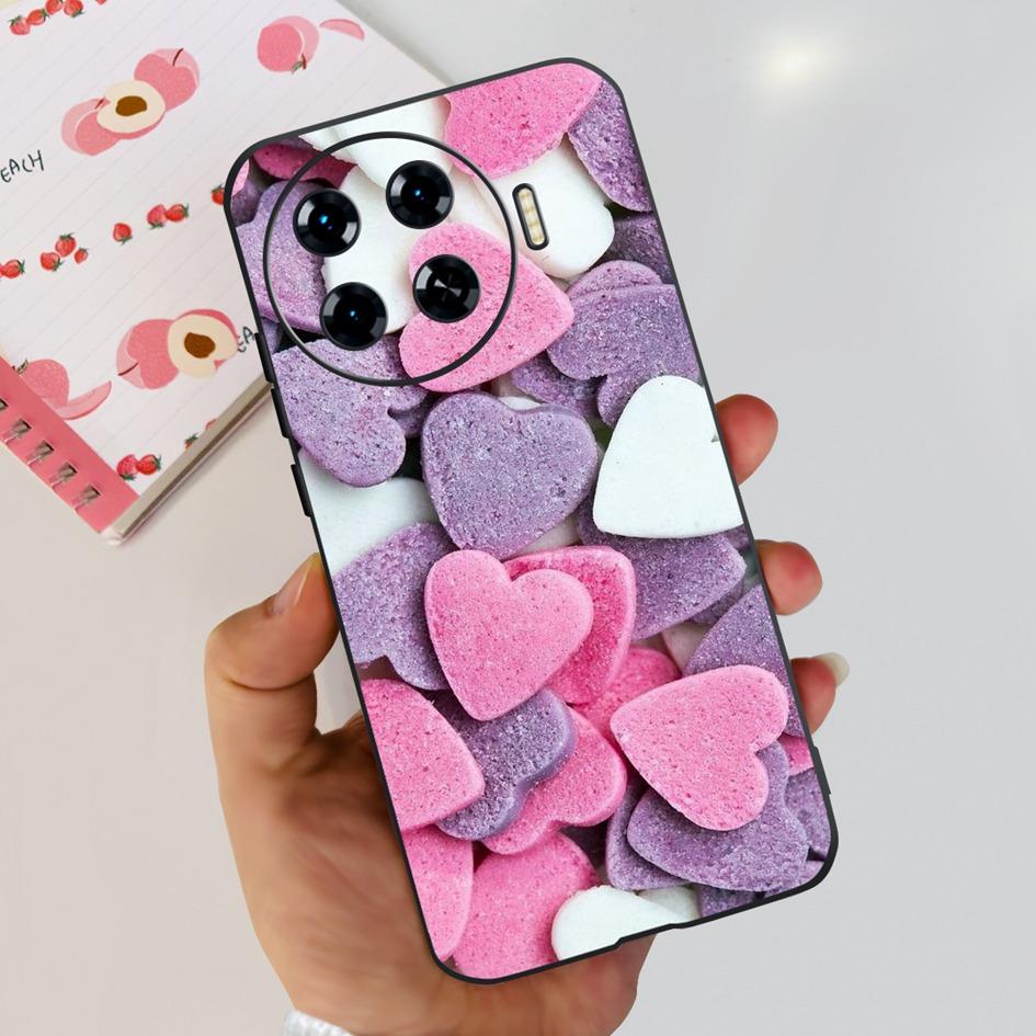 Для Tecno Spark 20 Pro+ KJ7 Чехол 2024 Милое Сердечко Мультяшный Динозавр Ударопрочный Мягкий Чехол Для Tecno Spark 20 Pro Plus Чехол Funda