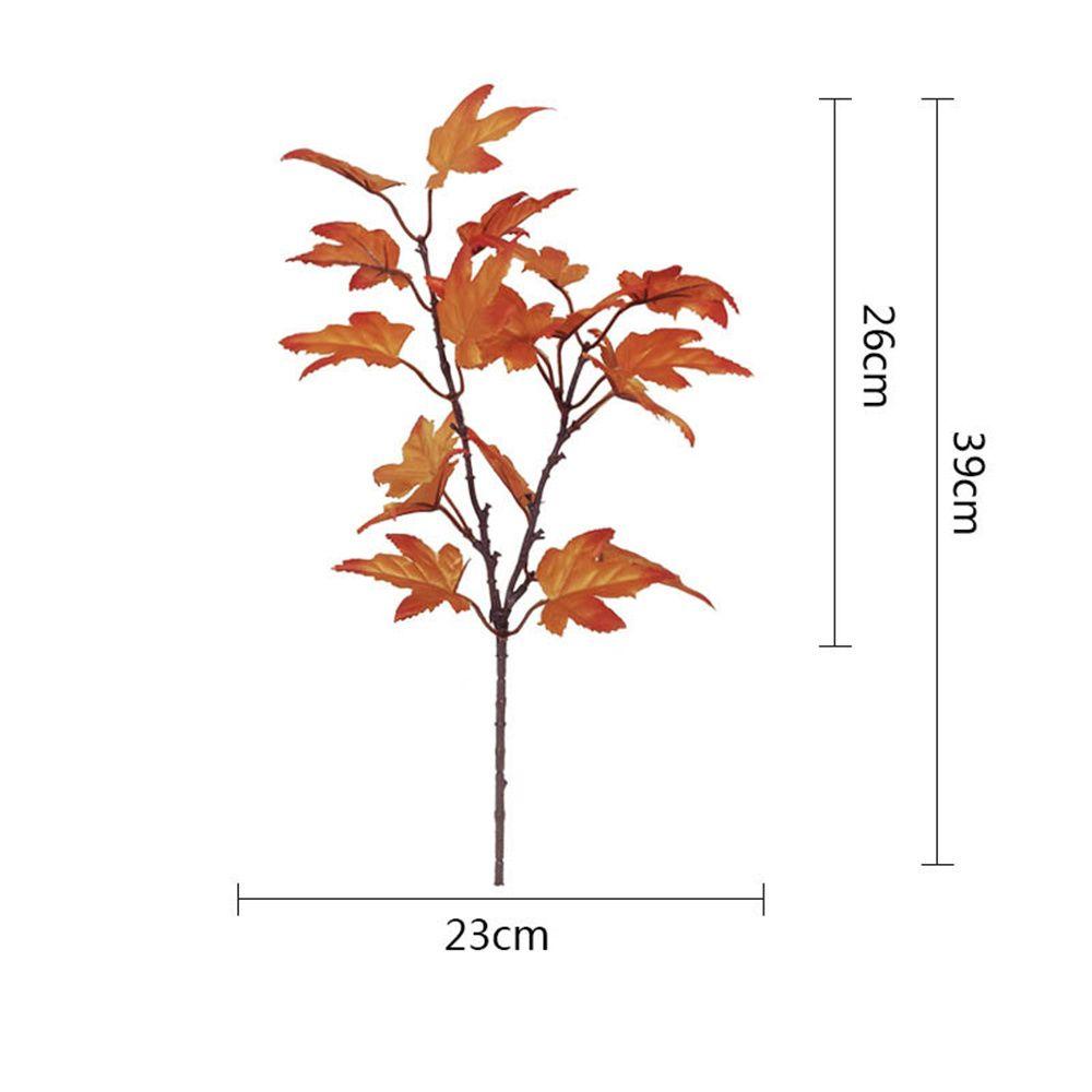 Thanksgiving Day Wedding Decoration Harvest Day Artificial Plant Fake Maple Leaf Flower Arrangement