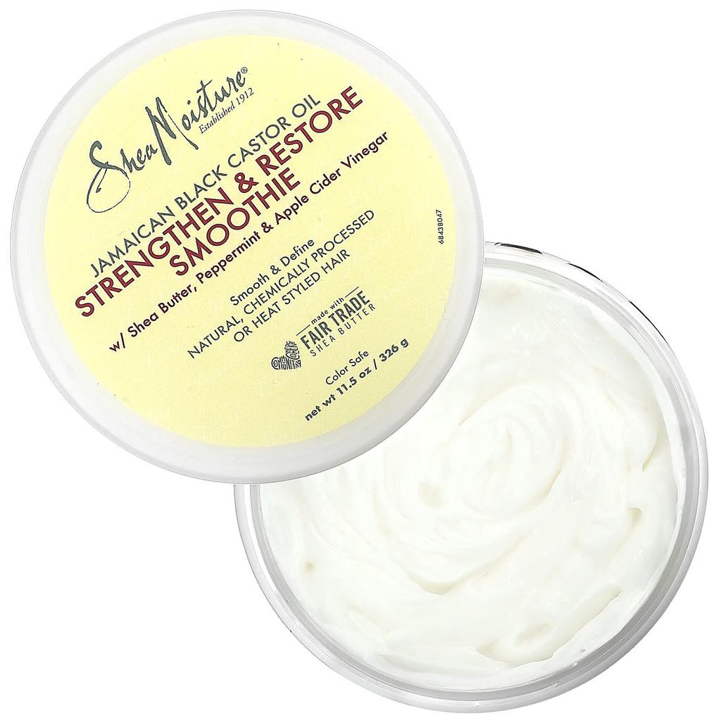 SheaMoisture Ямайское черное касторовое масло, укрепляющий и восстанавливающий смузи, 11,5 жидких унций (326 мл)