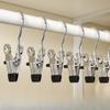 Multifunctional Stainless Steel Pants Clip Household Wardrobe Clothes Storage Hat Sock Clip No Trace Hook Clothespin Fairie