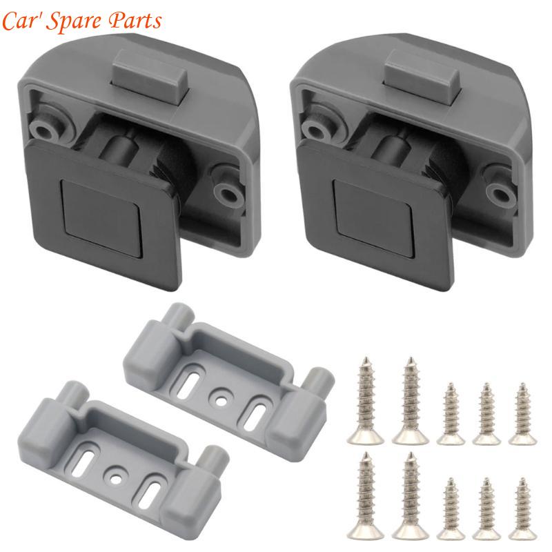 Y4UA Square Push Button Lock Latchs Suitable for Yacht Marine Caravans Campers Yacht Cabinets Home Drawers Furniture Hardware